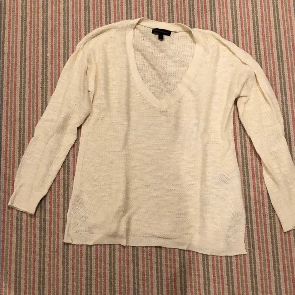 Banana Republic White Sweater